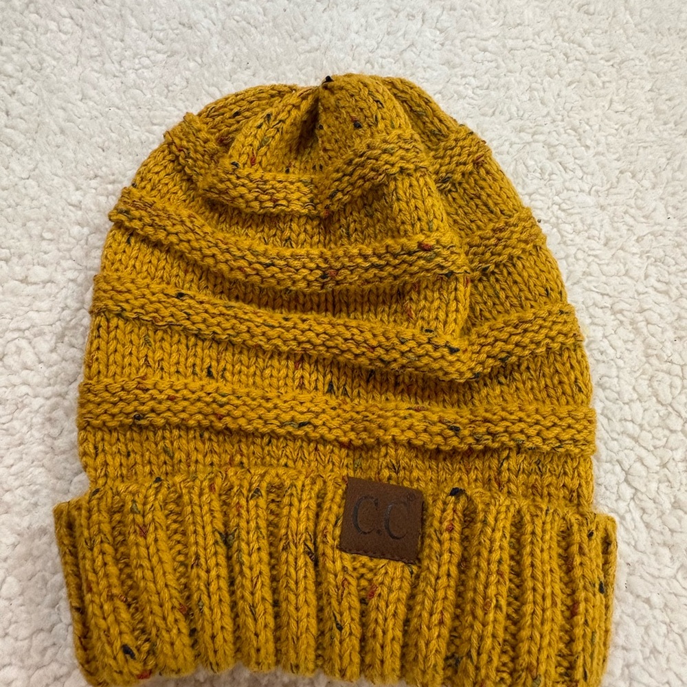 C.C Kids Mustard Knit Beanie